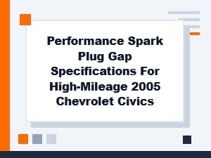 Optimizing Spark Plug Gap for High Mileage Chevy Civics